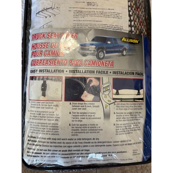Allison Diamond Truck Back Seat Cover Bench NEW - Picture 3 of 6